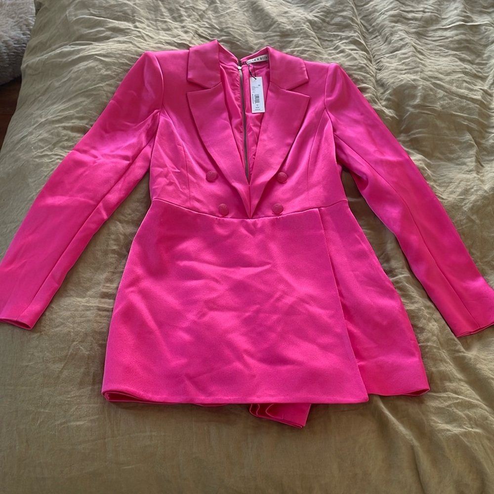 Alice and Olivia Candy Romper Jacket Dress